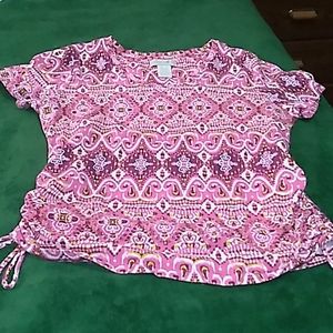 Caribbean Joe Pink Blouse
